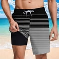 thumbnail image 2 of Pantalones Cortos para Hombre Cintura Elástica con Bolsillos, Forro de Impresión de Moda Casual para la Playa, Al Aire Libre Y el Uso Diario, 2 of 6