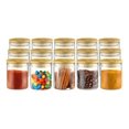 thumbnail image 3 of Storage Jars Glass Spice Jars Airtight Glass Containers Made Of Glass Jars With Lid Set, Storage Jars Set Glass Storage Kitchen Tea Spice Jars, 3 of 8