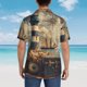 thumbnail image 4 of Balery Vintage Nautical Lighthouse Camisas hawaianas de manga corta para hombre, camisas playeras de corte holgado, camisas de vacaciones con botones,XX-Large, 4 of 7