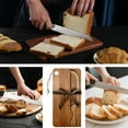 thumbnail image 5 of Valentine's Day Clearance, Bread Bow 8 Inch with Matching Crumb Tray Left Right Handed Design Serrated Rustic Farmhouse Kitchen Tool Loaf Slicing Gadget | for Restaur, 5 of 5