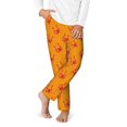 thumbnail image 2 of Susaid Red Crab Print Soft Teen Sleep Pants, Long Pajama Bottoms with Two Pockets and Elastic Waist, Designed for Ages 5-16-Small, 2 of 6