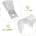thumbnail image 3 of PBPBOX Curtain Rod Brackets for Wall Aluminum Alloy Dual Support for Homeowners in Bedroom 6PCS, 3 of 7