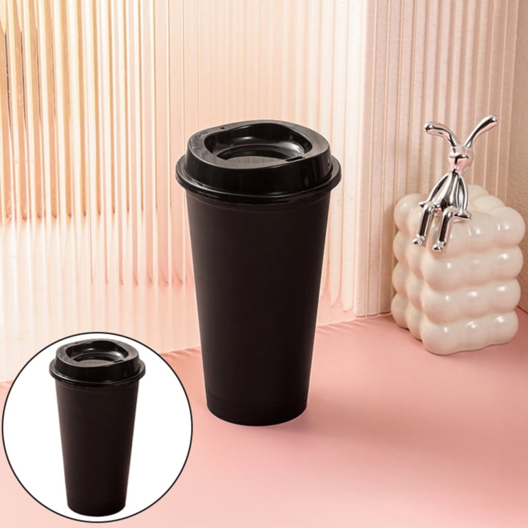 GUIGUI 16Oz 1 Pack Color Changing Hot Cup, Color Changing Travel Mug, Color  Changing Cups Reusable Plastic With Lids for Adults and Women Hot and Cold  Drinks, Microwaveable (Black) - Walmart.com