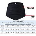 thumbnail image 5 of FFIY Womens High Waisted Bikini Bottom Shorts Ruched Tankini Shirred Swim Brief Tummy Control, 5 of 5