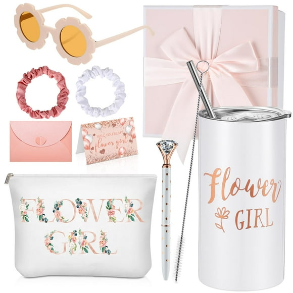 Set de Regalos para Niña de las Flores - Serie de 9 Piezas para Boda