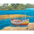 thumbnail image 2 of Reynolds, Graham 18x15 Black Ornate Wood Framed with Double Matting Museum Art Print Titled - Fishing Boat II, 2 of 4