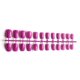 thumbnail image 5 of Uñas postizas Qarigey 24 piezas en forma de cuadrado colorido DIY elegante, 5 of 6