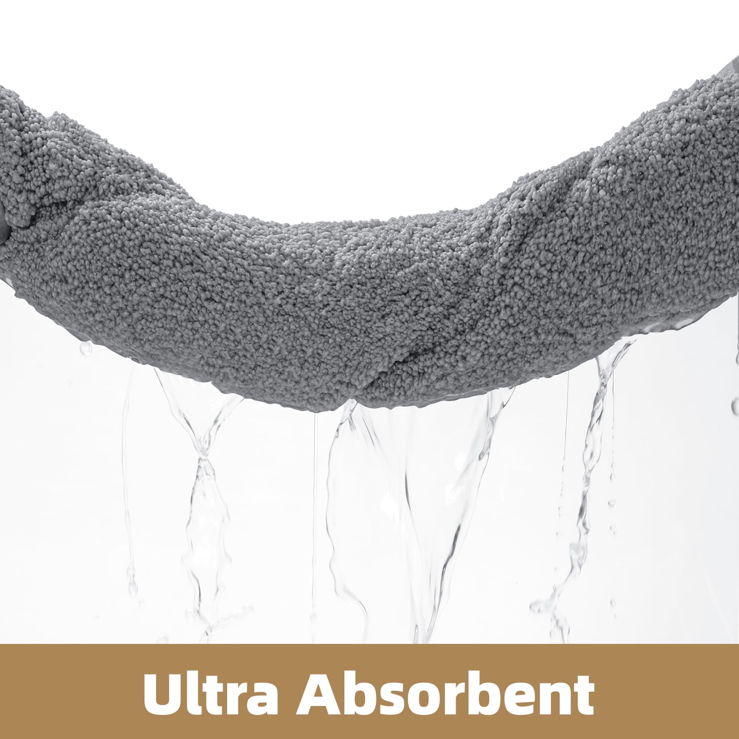 OEAKAY Textured Plush Dark Gray Microfiber Bath Mat, 20"x32", Non-Slip and Absorbent Bathroom Rug, Machine Washable, Quick Drying Shower Floor Carpet
