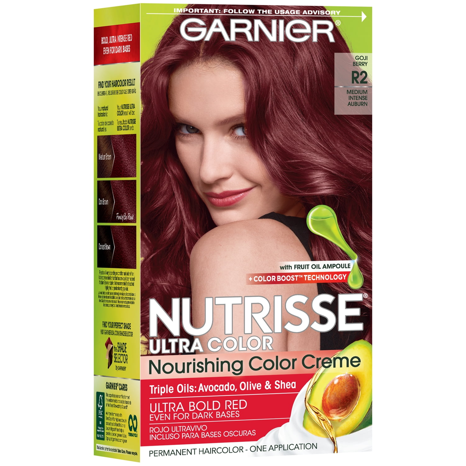 Garnier Nutrisse Permanent Hair Color R3 Light Intense