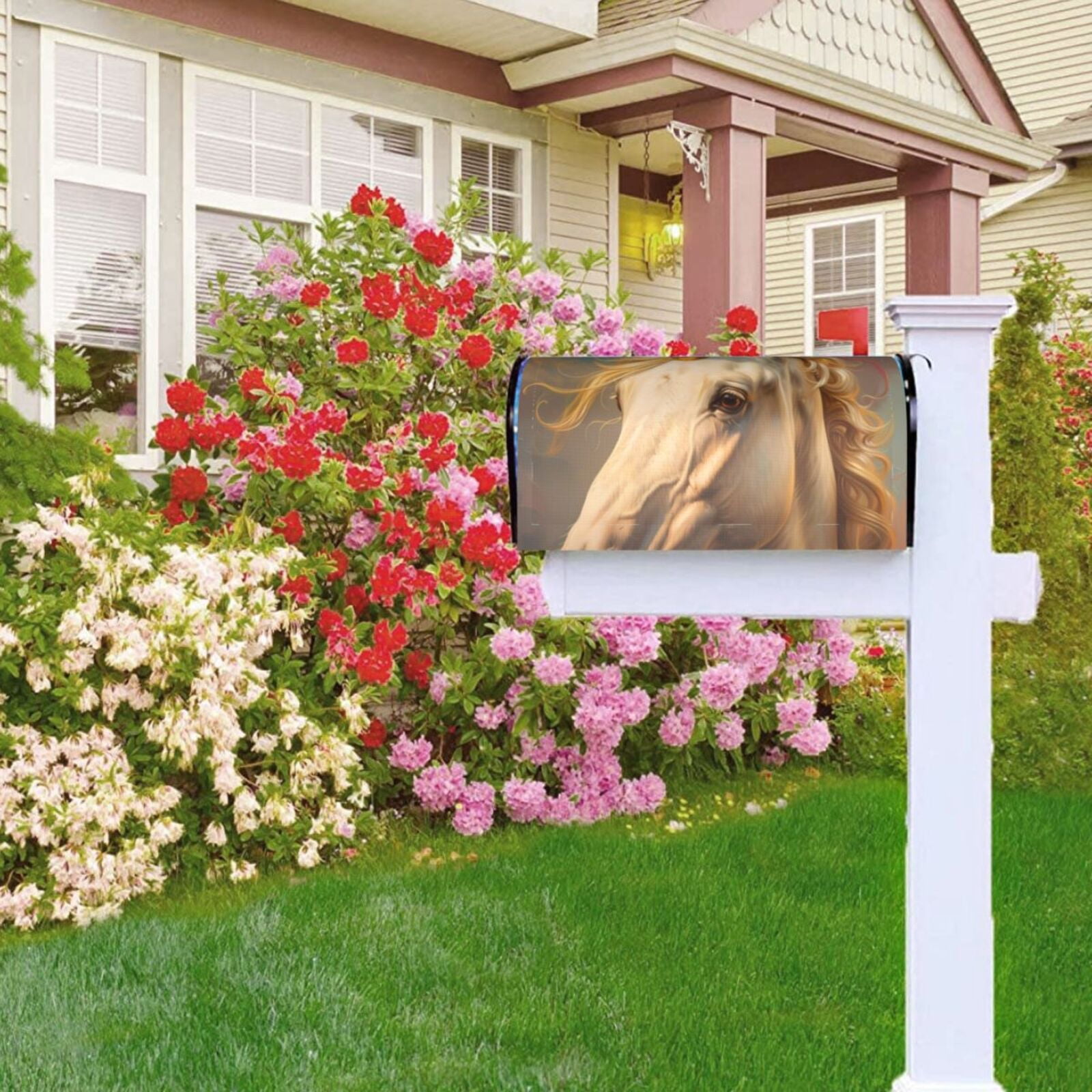 Kdxio Magnetic Mailbox Cover 21x18 in Mailbox Cover Outdoor Decoration Holiday Mailbox Covers for Home Garden Yard-21x18 in