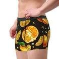 thumbnail image 3 of Kdxio Men's Boxer Briefs with Tangerine Print - Comfortable and Breathable Underwear for Everyday Wear, 3 of 7