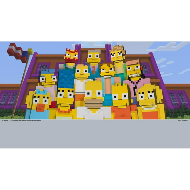 Minecraft Wii U Edition Dlc The Simpsons Skin Pack Nintendo