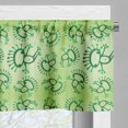 thumbnail image 5 of Ambesonne Green Valance & Curtain, Doodle Style Alien Frogs, 55"x24", Green, 5 of 6