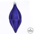 thumbnail image 2 of Vickerman MC191122D 10 in. Cobalt Blue Candy Glitt Shuttle Ornament - 2 per Bag, 2 of 3