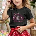 thumbnail image 2 of T-shirt Décontracté à Manches Courtes pour Enfants Imprimé Lettre Col Rond, 2 of 4