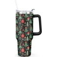 thumbnail image 2 of Christmas Gifts 40 Oz Tumbler with Handle and Straw, Christmas Tree Stainless Steel Double Walled Vacuum Insulated Cup, Holiday Xmas Gifts for Women Men, 2 of 6