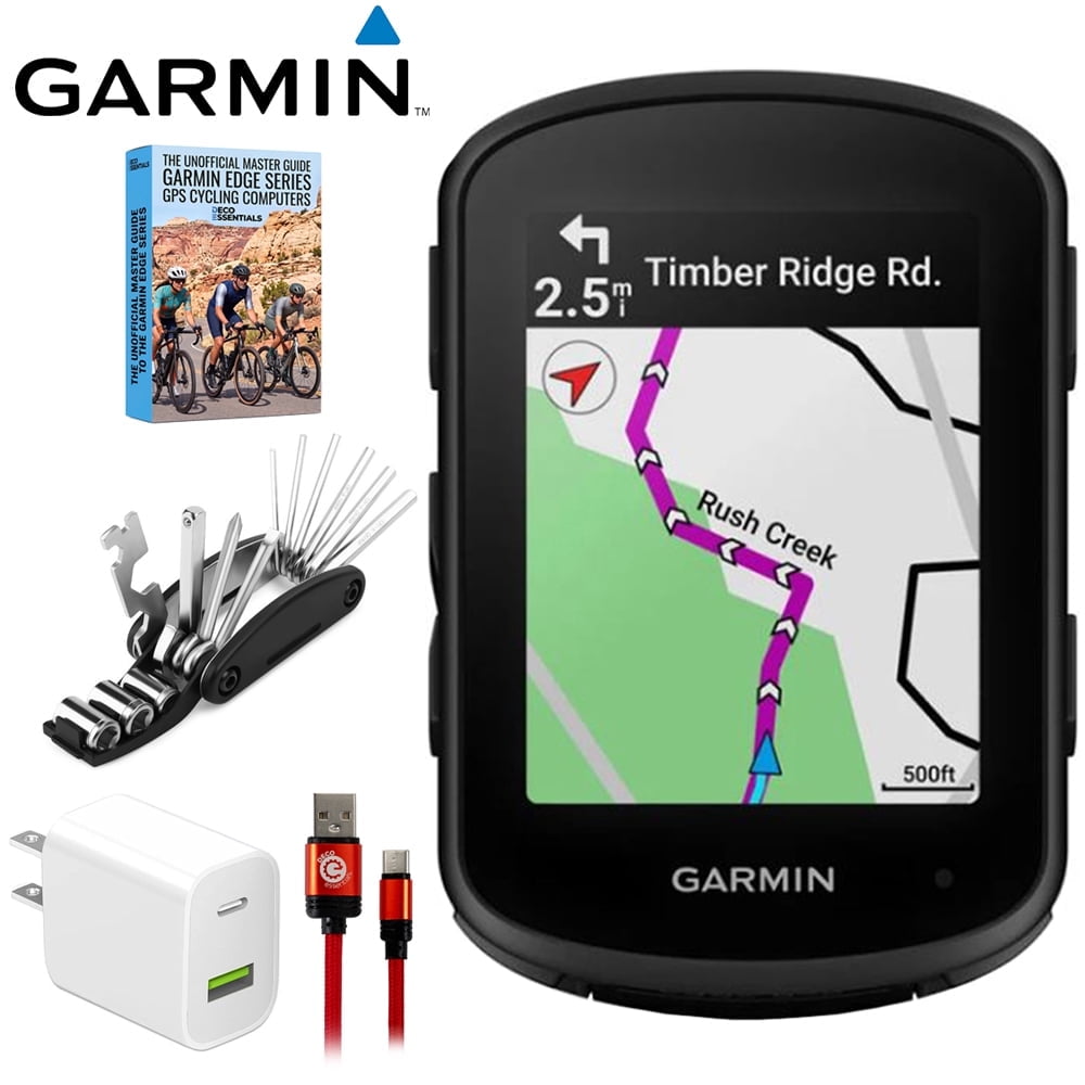 Garmin Edge 840, Compact GPS Cycling Computer, Device Only 010-02695-00 Bundle with Deco Essentials 6ft Braided Type-C Cable, Charger, 16-in-1 Bike Repair Tool Kit and Deco Gear Master Guide