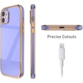 thumbnail image 6 of Case for iPhone11 6.1 Inch, Soft Silicone Slim Case Electroplated Straight Edge Phone Case Shockproof Protective Case -Purple, 6 of 15