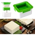 thumbnail image 1 of Prensa de Tofu, molde de plástico artesanal, transformación de soja, caja de drenaje de prensa elegante casera, caja de bandeja de cocina pequeña para el hogar, 1 of 7