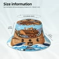 thumbnail image 4 of Daiia Animals on Noah's Ark Pattern Bucket Hat - Trendy Cotton Sun Hat for Beach, Golf, Fishing - Fun Outdoor Vacation Boonie for Men and Women, 4 of 9