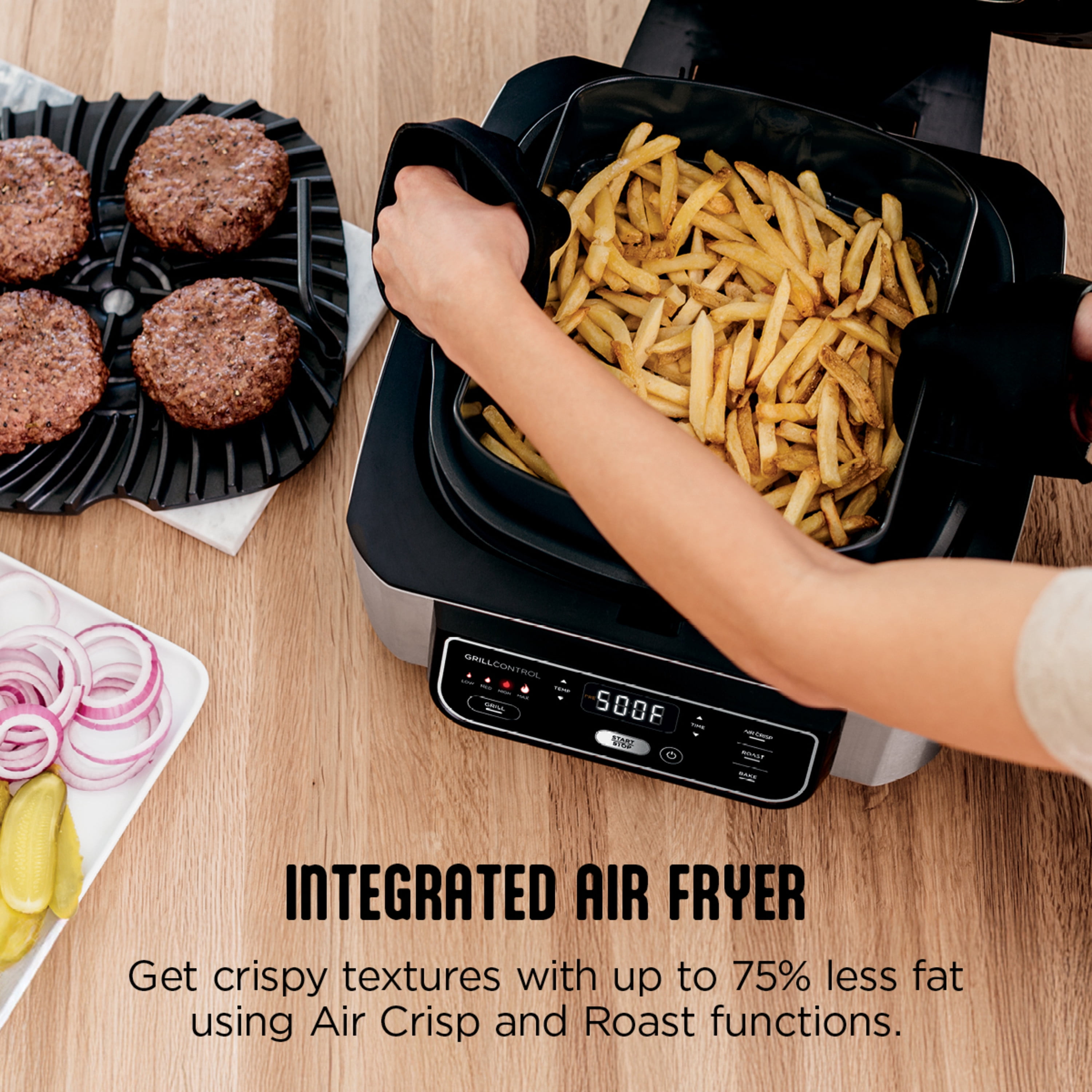 Ninja Foodi 4-in-1 Smokeless Indoor Grill & Air Fryer with