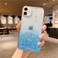 thumbnail image 1 of Funda de teléfono transparente con purpurina para iPhone 13 12 Pro 11 14 Pro Max XS Max XR X 7 8 Plus SE 2020, bonita funda con lentejuelas de arcoíris degradadas Tan Jianjun unisex, 1 of 2