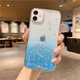 thumbnail image 1 of Funda de teléfono transparente con purpurina para iPhone 13 12 Pro 11 14 Pro Max XS Max XR X 7 8 Plus SE 2020, bonita funda con lentejuelas de arcoíris degradadas Tan Jianjun unisex, 1 of 2