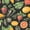 Fruit Vegetables Pattern, variant on FORMRS Acrylic Clipboard with Low Profile Clip Standard A4 Letter Size, 12.5" x 9", Fireworks Pattern