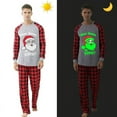thumbnail image 1 of Pijamas familiares a juego navideños Luminosos y brillantes Dear Santa We Good Conjunto de pijamas negros, 1 of 4