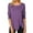 Dark Purple, variant on Sherrylily Women Long Sleeve Casual Blouse with Side Buttons