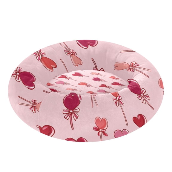 Pet Bed Pet Mat Cozy Removable & Washable Comfort For Cats And Dogs Heart-shaped Lollipops with Bows