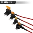 thumbnail image 6 of Unique Bargains 4 Types Add a Circuit 12V Fuse Tap with 5A Standard Mini Low Profile Mini  Fuse 1 Set, 6 of 6