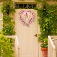 thumbnail image 7 of Valentine's Day Wreath Decoration Wood Hearts, 12.59 Inch Valentines Door Wreath for Front Door Decor Outdoor Indoor Home Wedding Anniversary, 7 of 7