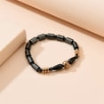 thumbnail image 3 of Teissuly Popular Golden Volcanic Stone Black Magnet Bracelet Bracelet, 3 of 8