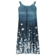 thumbnail image 5 of LOVZFMLL Robes Mode Sans Manches à Rayures Ourlet Imprimé Ample Robe de Plage, 5 of 5