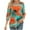 Green Plus Size Blouse for Women_d, variant on CYMMPU 3/4 Sleeve Blouses for Women Dressy Casual Tunic Tops Loose Fit Spring Tops Flower Pattern Summer Trendy Shirts Crew Neck Lightweight Basic Tees Pink S
