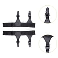 thumbnail image 6 of freneci Sock Garters Belt for Stockings Sock Clip with Double Metal Buckle for Men Women Black Clip, 6 of 8