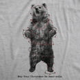 thumbnail image 2 of Mens May Your Christmas Be Bearable T Shirt Funny Holiday Lights Tee for Guys Graphic Tees, 2 of 7