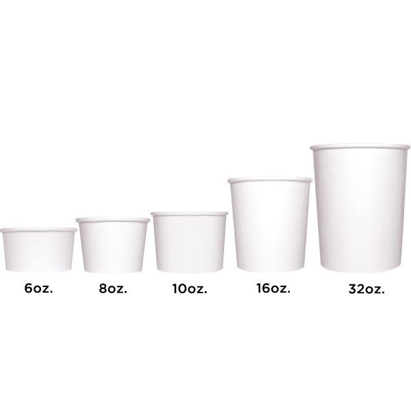 To Go Soup Containers 6oz Gourmet Food Cup - White (96mm) - 500 ct