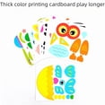 thumbnail image 5 of Tablero de papel con dibujos de animales para niños, material de bricolaje hecho a mano, pegatinas para jardín de infantes, juguetes que se pueden dibujar, 5 of 5