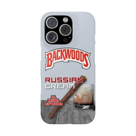 iPhone Slim Case Backwoods Russian Cream White Black Woods Vanilla Flavor - iPhone 16 Pro