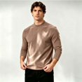thumbnail image 4 of Fanshiluo Men's Mock Neck Long Sleeve Velvet Fleece Base Layer Shirt, Warm Undershirt,Size S-3XL, 4 of 6