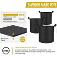 thumbnail image 4 of 5-Pack 7 Gallons Non-woven Fabrics Grow Bags For Tomatoes Seed Breathable Plant, 4 of 4