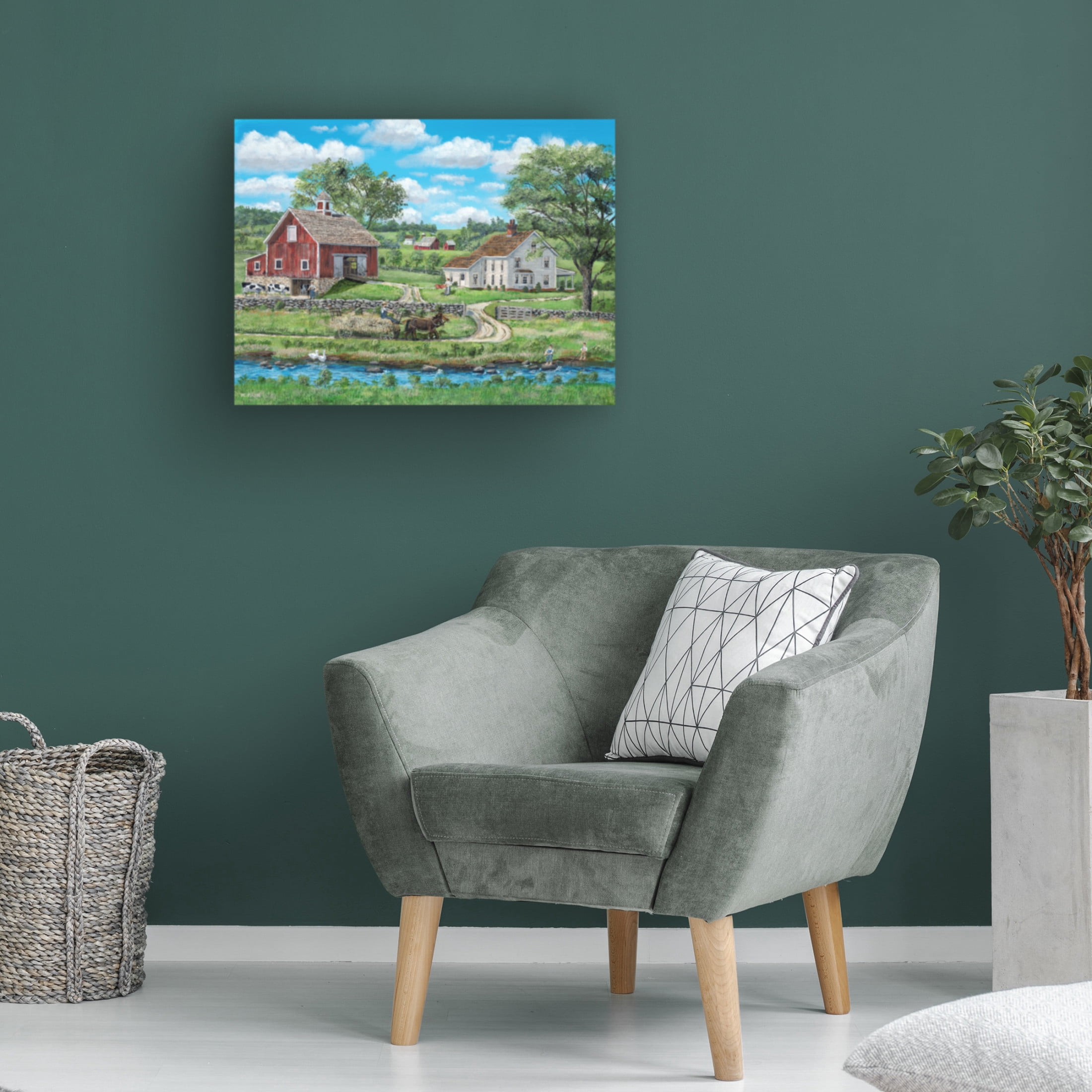 Canvas Wall Art - Bob Fair 'Warm Spell' Wall Art for Living Room, Bedroom, or Office Décor by Trademark Fine Art - 24 x 18 Inches