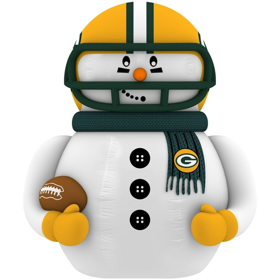 Green Bay Packers 7' Inflatable Snowman Player