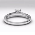 thumbnail image 5 of Princess Cut Moissanite Diamond Ring 18K White Gold Plated , Sterling Silver Ring Diamond Moissanite Ring Stacking Ring Simple Ring Anniversary Ring, 5 of 6