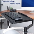 thumbnail image 2 of VIVO Premium Office Chair Mounted 26" x 12" Full Motion Keyboard and Mouse Tray, 2 of 8