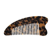 Unique Bargains 1 Pc Portable Anti-Static Hair Comb Brown Acetate Sheet