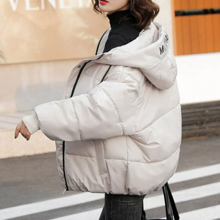 DanceeMangoo New Women Fashion Jacket Winter Hooded Short Cotton Padded  Parkas Female Korean Style Casual Loose Outwear Gxy1364 