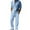 Light Blue, variant on Men's Four Seasons 2-Piece Linen Suit, Loose Comfortable Breathable Long Sleeve Shirt and Pants, Casual Lounge Set For Spring Fall Travel,Black,L